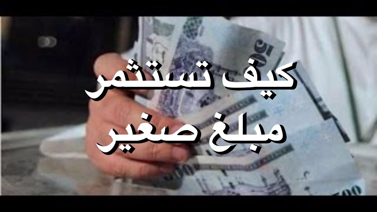 كيف استثمر فلوسي - كيفية استثمار الاموال 891 1