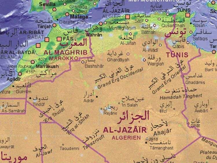 صورة خريطة الجزائر - الجزائر في خريطه بالصور 12065 4