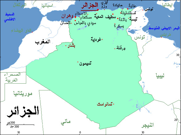 صورة خريطة الجزائر - الجزائر في خريطه بالصور 12065 6