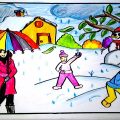 12183 12 رسومات عن فصل الشتاء - اجمد الرسومات للشتاء ريما